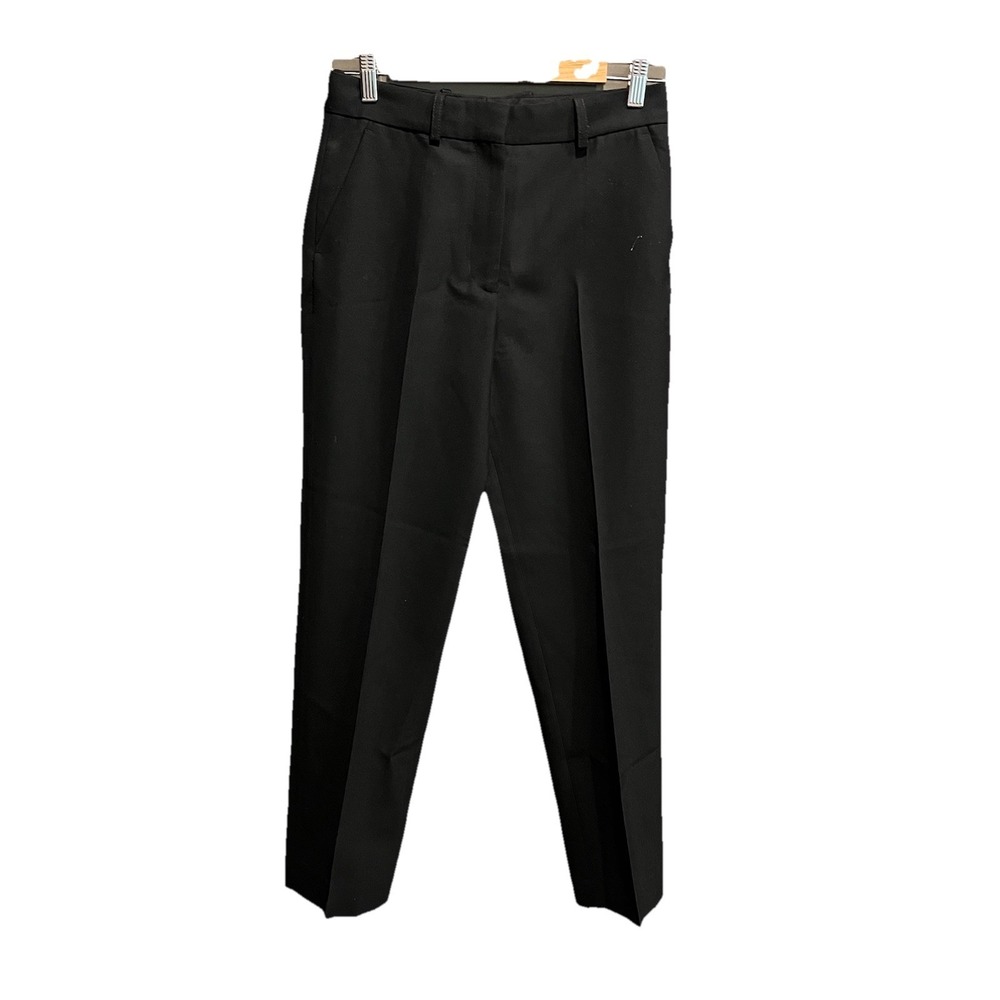 Toteme Black Mid Waist Slim Trousers Women's Pants Size 34